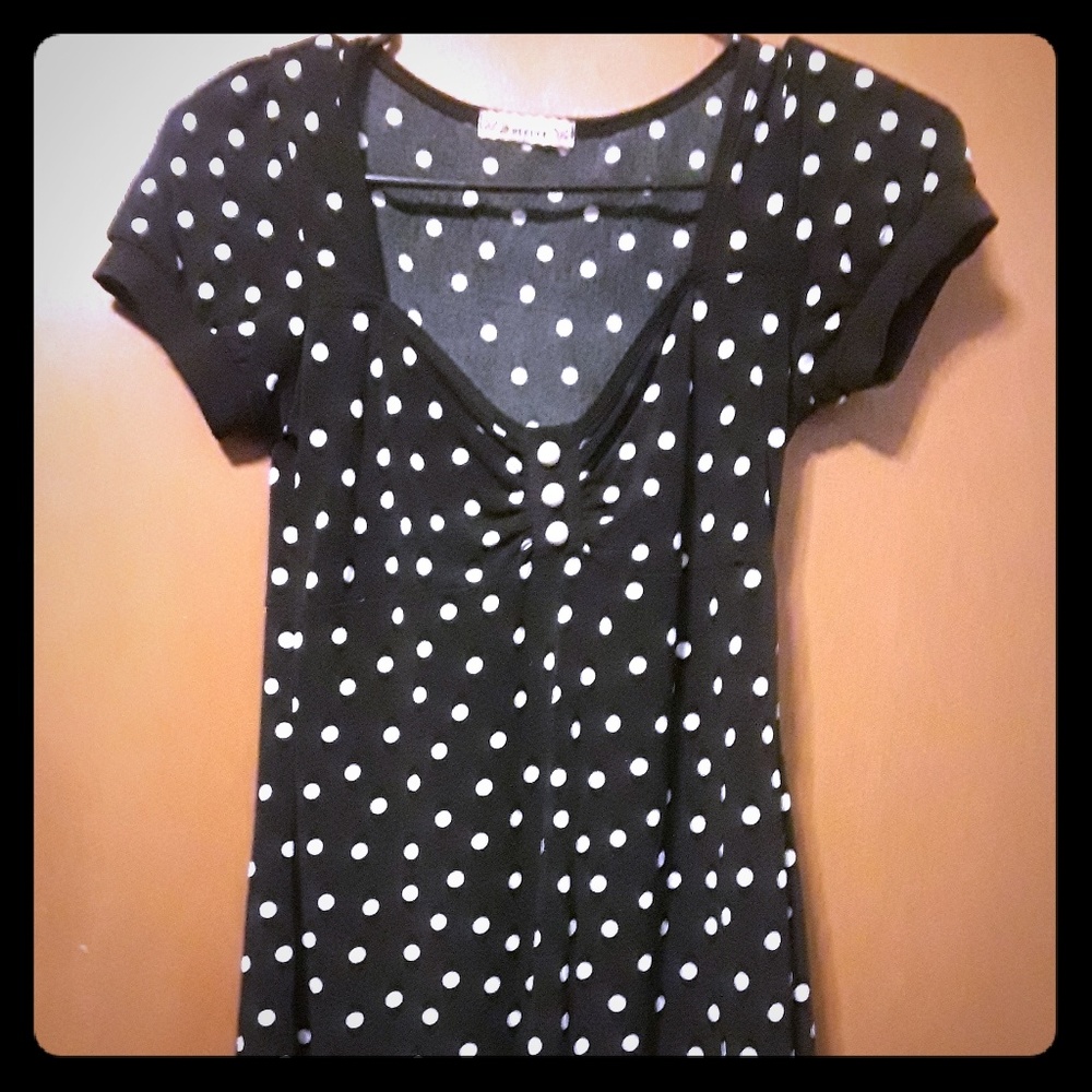 Pinup rockabilly forever 21 polka dot top